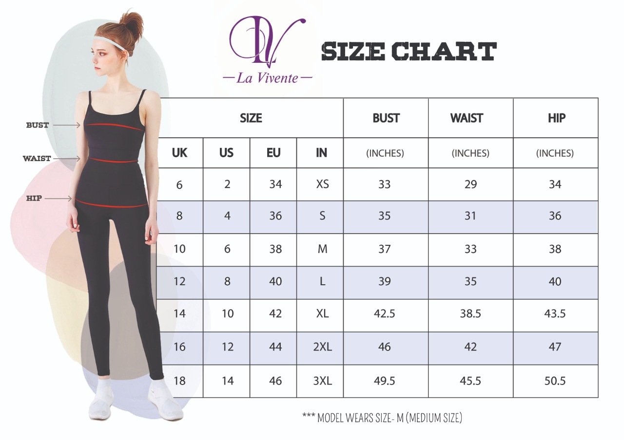 Size Guide - La Vivente