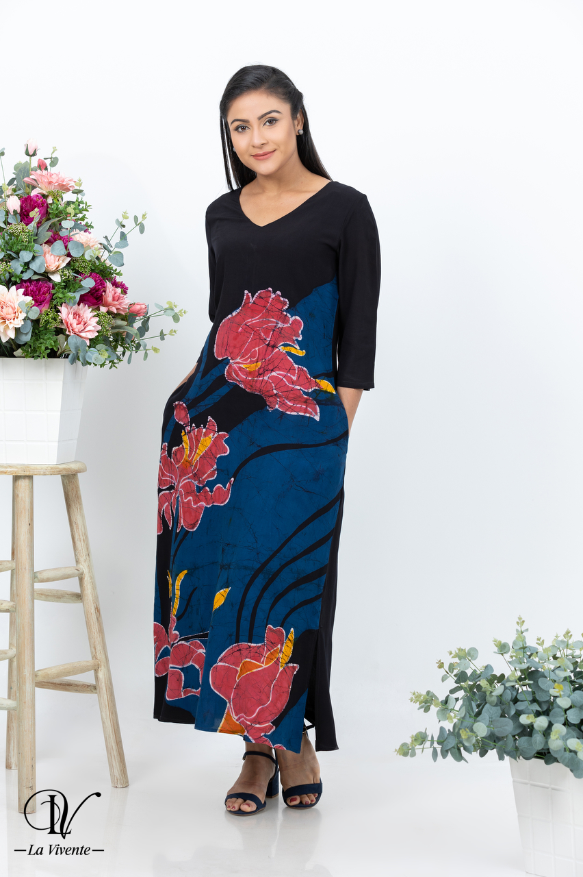 Long Batik Dress La Vivente 