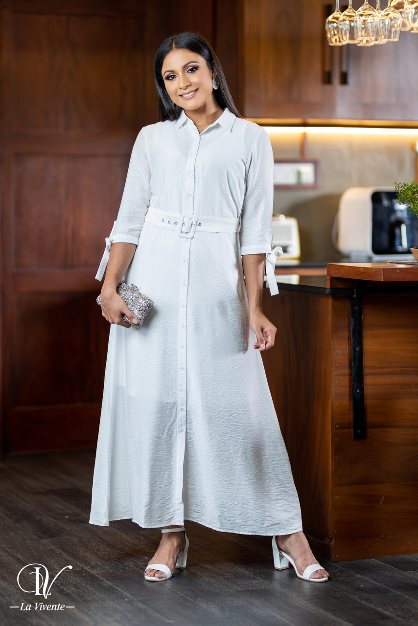 White long outlet dress for women