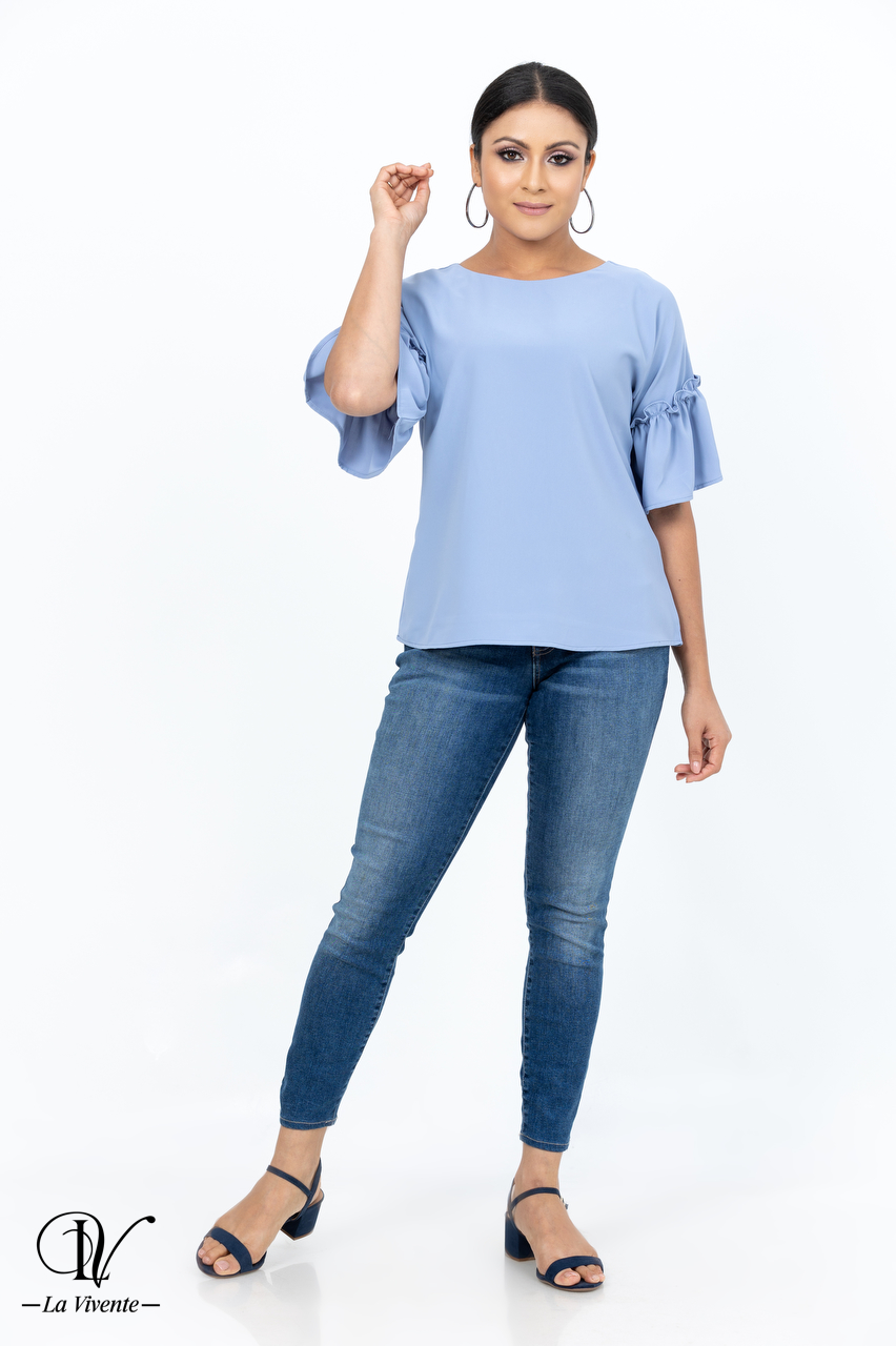 Georgette Workwear Blouse Top - La Vivente