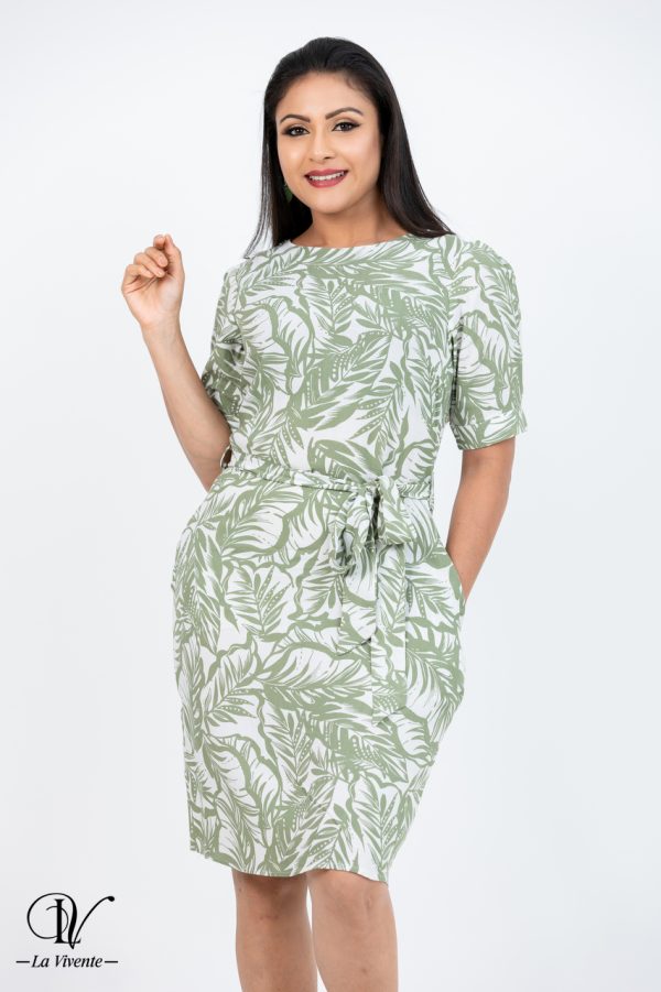 Printed Short Dress - Image 2