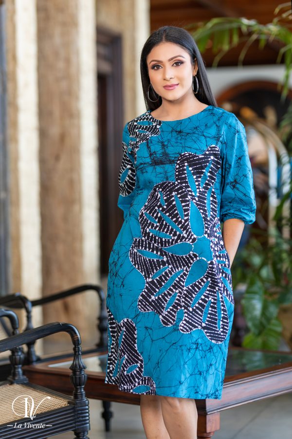 Batik Short Dress - La Vivente