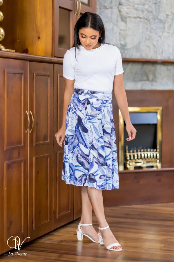 Printed Midi Skirt - Image 3