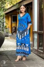 Geometric Print Batik Dress
