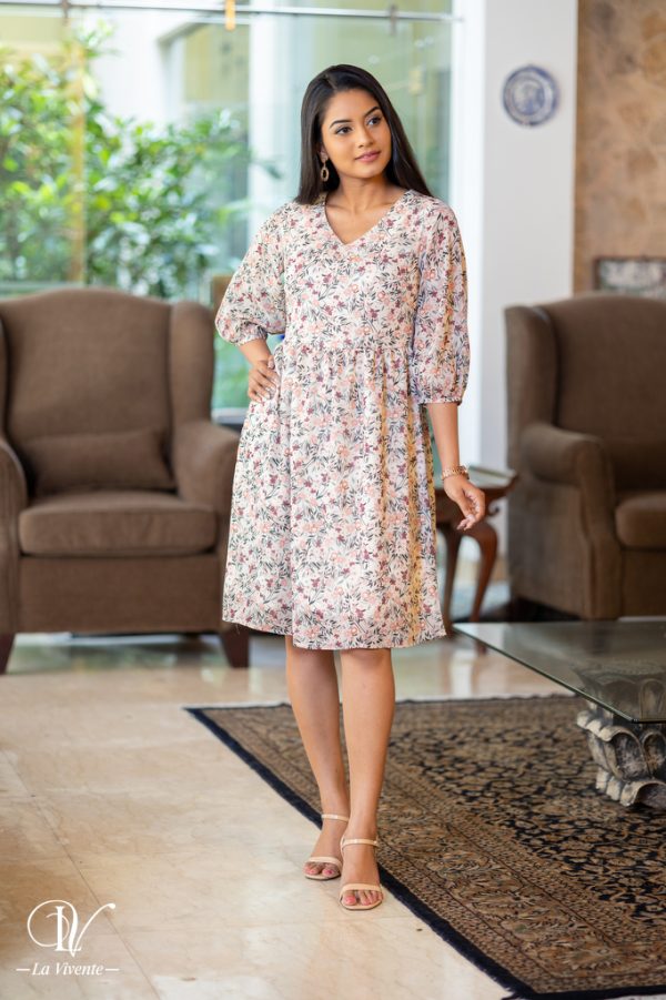 Floral Printed Summer Dress - Image 4