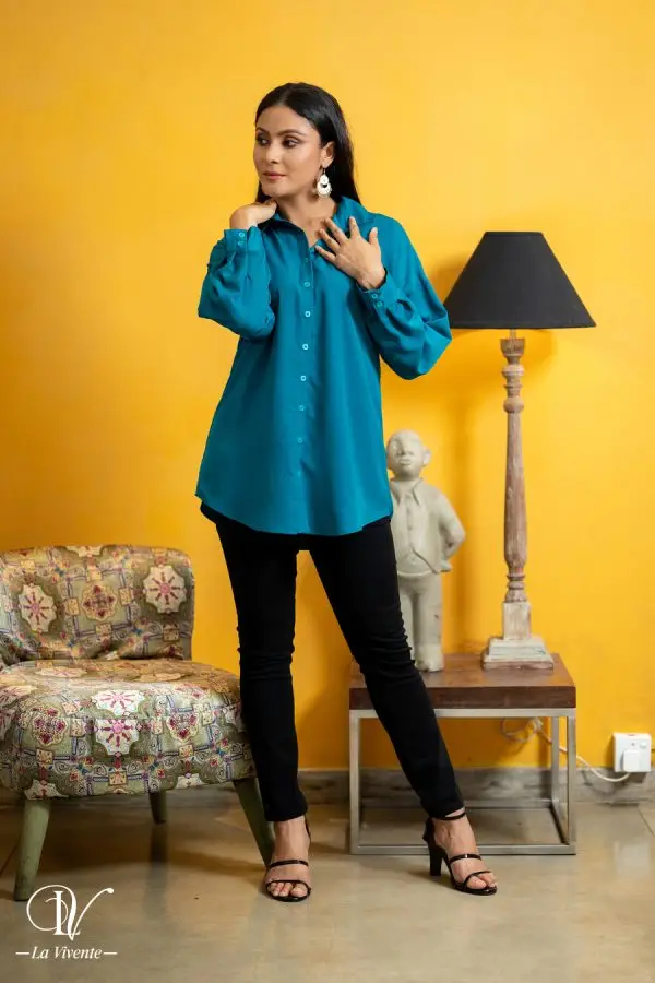 Oversized Shirt Top - Image 3