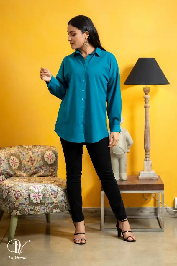 Oversized Shirt Top - Image 2