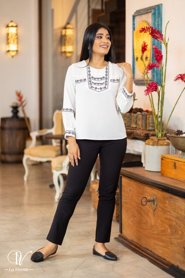 Embroidered Blouse Top