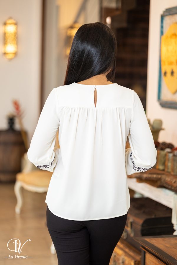 Embroidered Blouse Top - Image 4