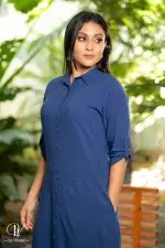 Shirt Collared Midi Dress - Image 5