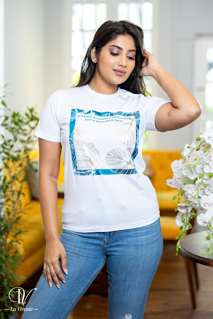 Printed T-shirt dress - La Vivente