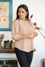 Button-Up Shirt Blouse - Image 3