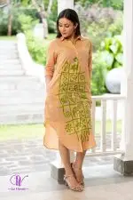 Tribal Printed Batik Shirt Midi Dress - Image 2