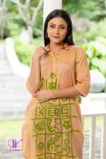 Tribal Printed Batik Shirt Midi Dress - Image 4