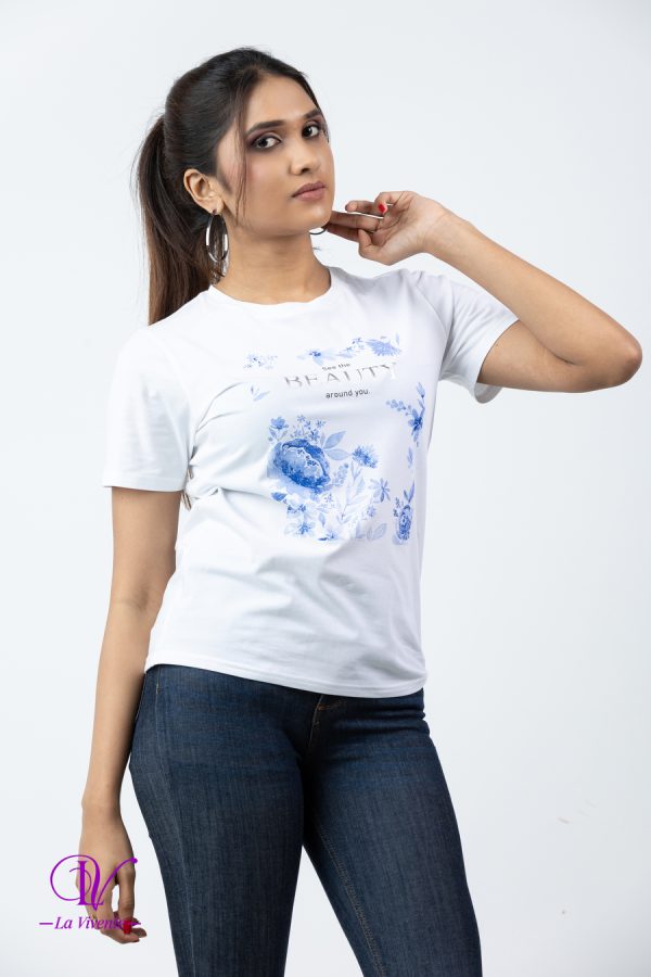 Floral Printed Regular Fit T-Shirt - Image 2