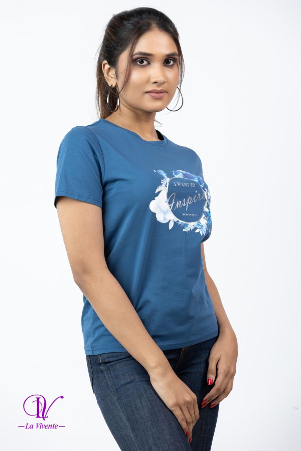 Floral Printed Regular-Fit T-Shirt - Image 2