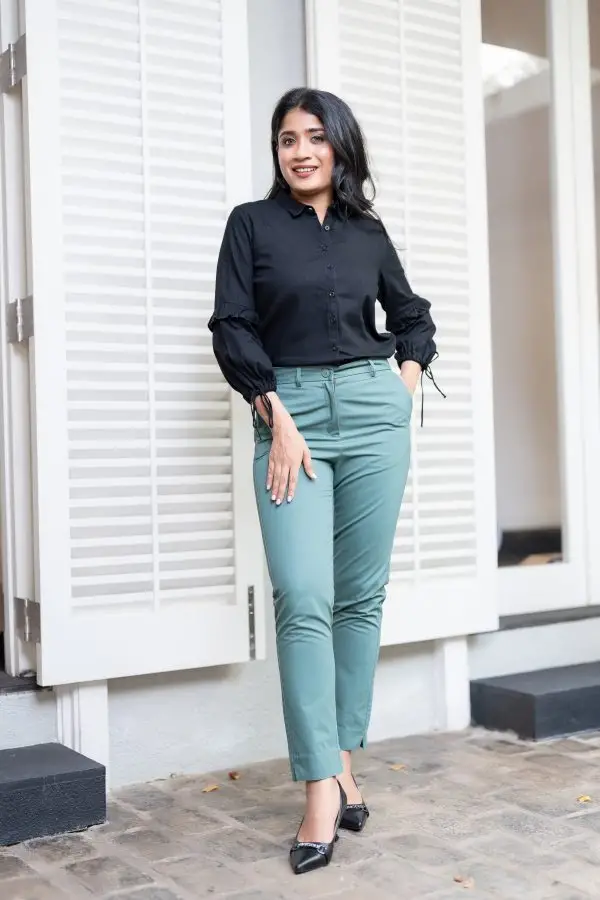 Light Green Office Pant