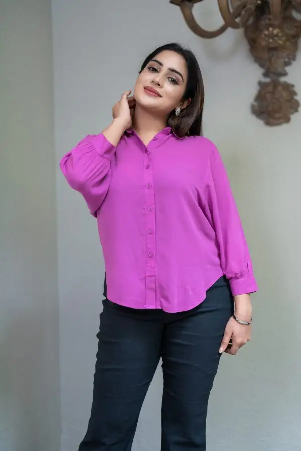 Shirt Collared Button Up Shirt Top