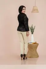 Cutlone patterned button up shirt blouse - Image 3