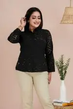 Cutlone patterned button up shirt blouse - Image 2
