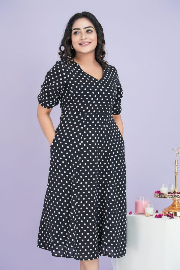 Polka Dot Midi Dress