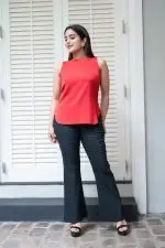 Back Button Up Detailed Sleeveless Top - Image 4