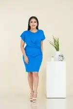 Front Twist Detailed Short Dress - Image 5