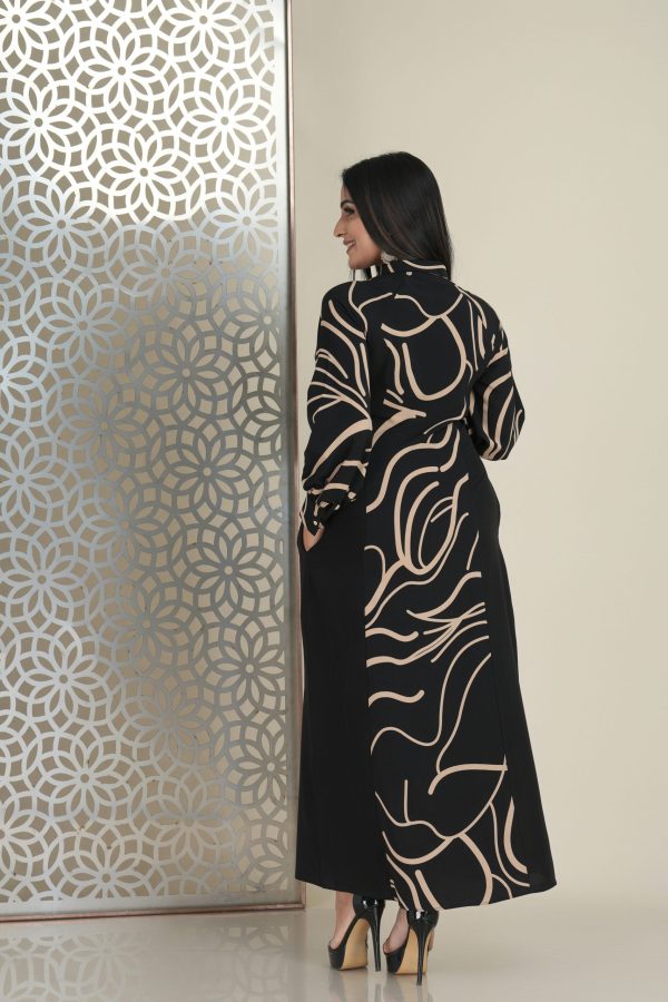 Abstract patterned color-block maxi dress - Image 3