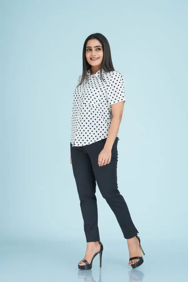 Polka Dot Short Sleeve Top - Image 3