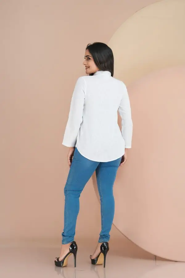 Appliqued Long Sleeved Button Up Shirt - Image 2