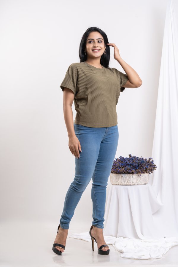 Loose-fit rib T-shirt - Image 2