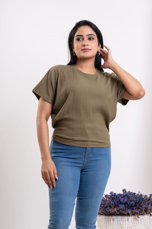 Loose-fit rib T-shirt - Image 4