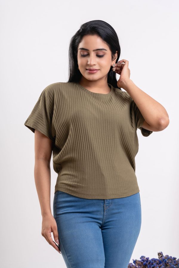 Loose-fit rib T-shirt - Image 3