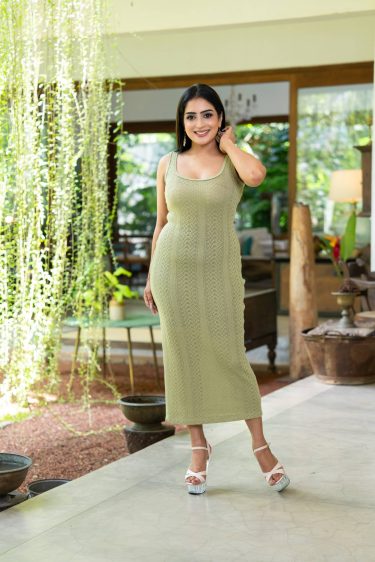 Crochet Bodycon Maxi Dress