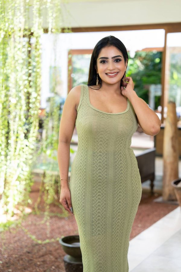Crochet Bodycon Maxi Dress - Image 5