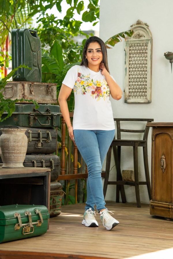 Floral printed regular fit T-shirt - Image 5