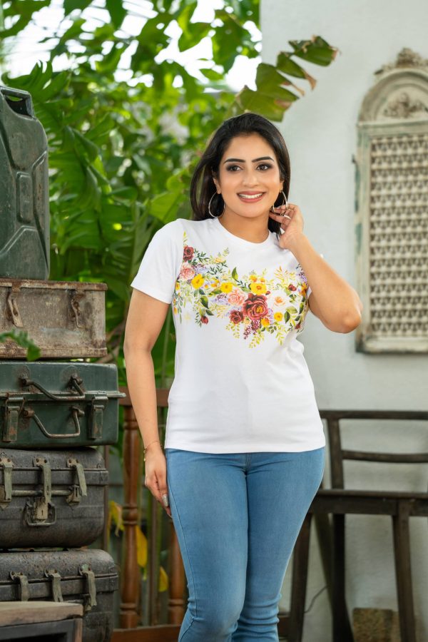Floral printed regular fit T-shirt - Image 2