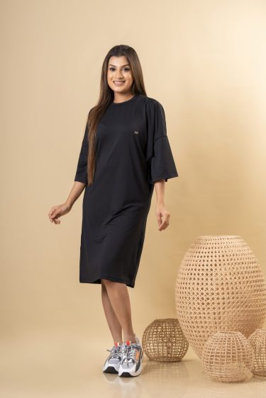 Oversized Crew Neck T-Shirt Dress