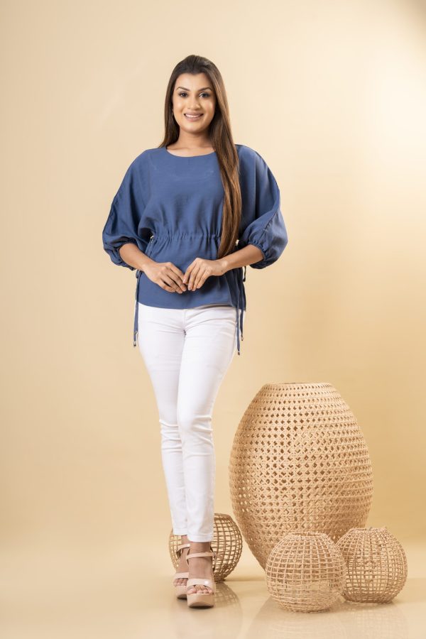 Tie Up Detailed Loose-fit Top - Image 5