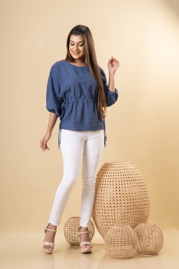 Tie Up Detailed Loose-fit Top - Image 3