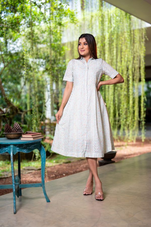 Floral Patterned Cutlon Midi Dress