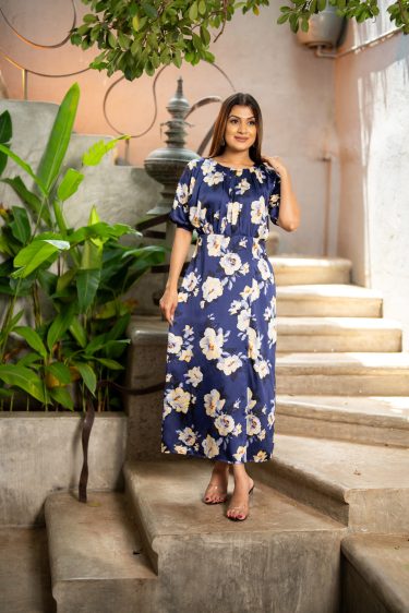 Floral Patterned Maxi Dress