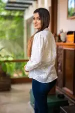 Embroidery Patterned Button Up Top - Image 5