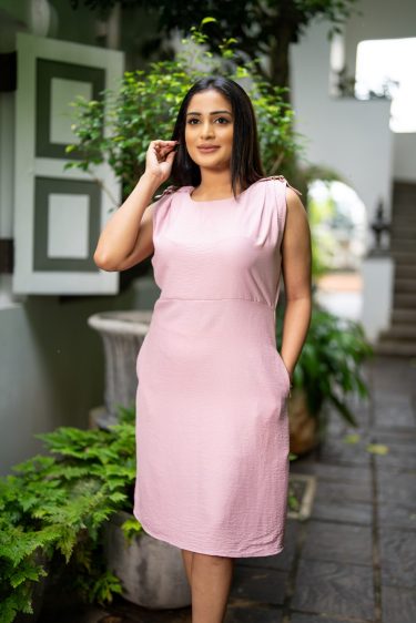 Shoulder Tab Detailed Short Dress