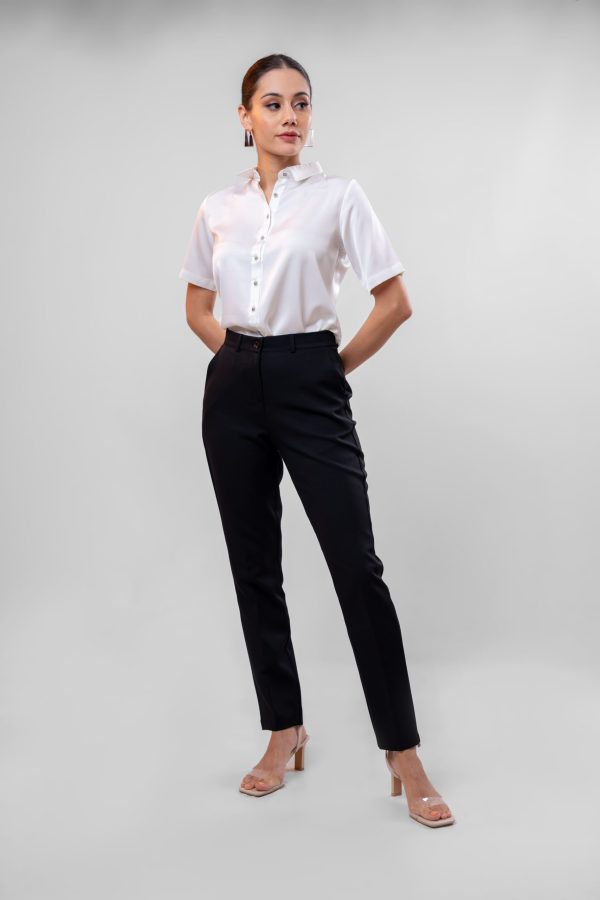 Waist Button Up Pencil Cut Pant - Image 2