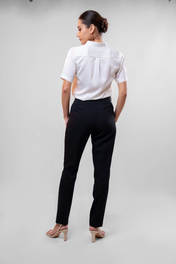 Waist Button Up Pencil Cut Pant - Image 3