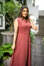 Jewel Necked Midi Dress - Image 5