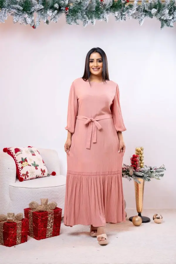 Embroidered Frilled Hem Maxi Dress - Image 2