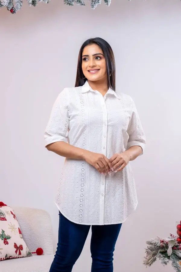 Cutlon Button Up Long Top - Image 2