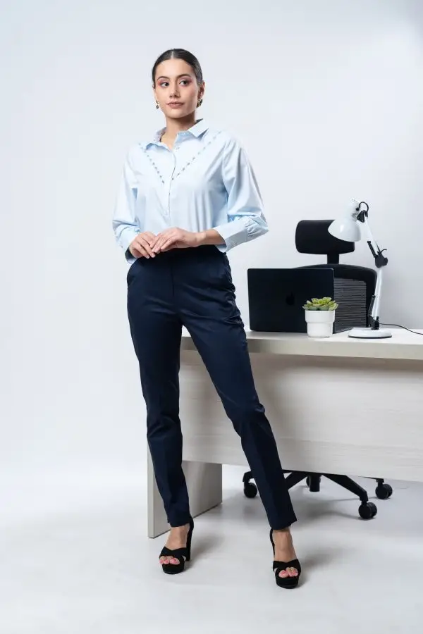 Pencil Cut Office Pant - Image 3